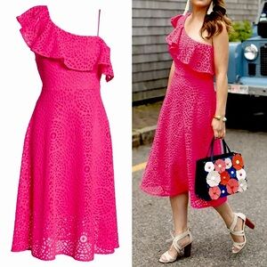 Lilly Pulitzer Callisto Dress | Pink Cosmo | Sea Urchin Lace